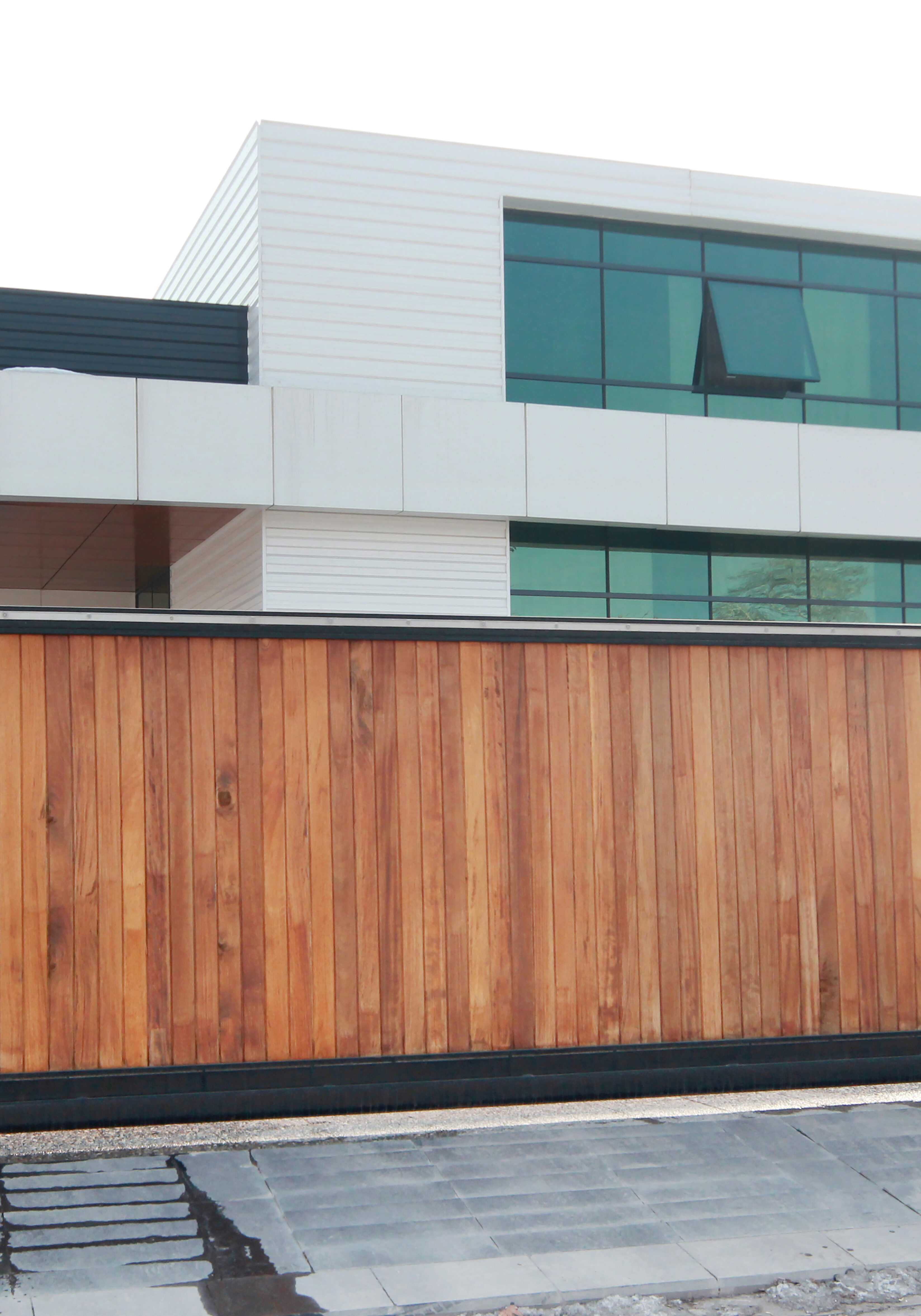 automatic wooden entry door